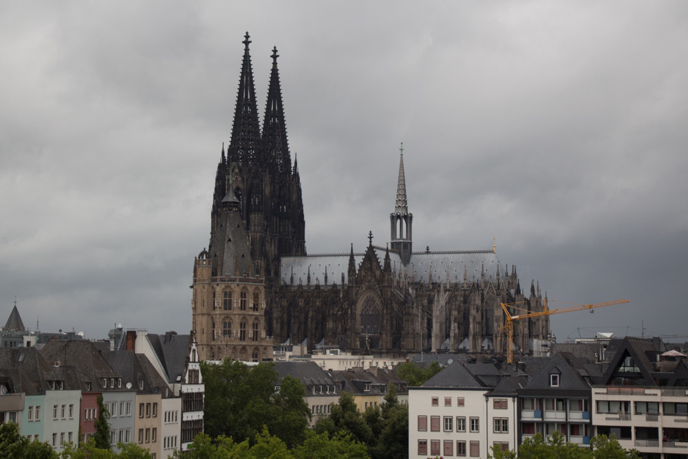 The Kölner Dom as seen from our room.