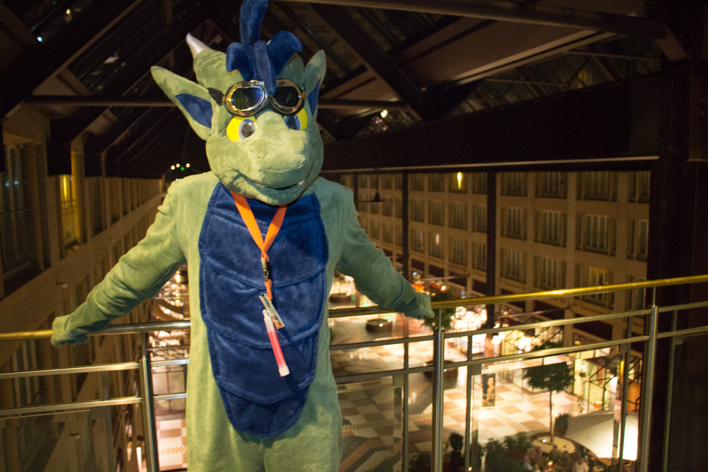 Birko with the Maritim lobby in the background.