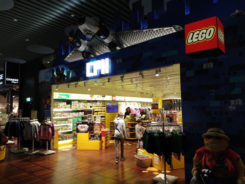 The Lego store in the Copenhagen airport.